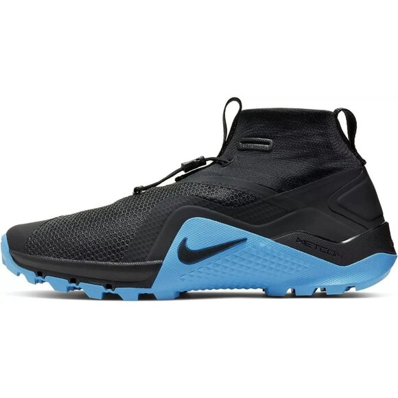 Nike Metcon X SF Mens Training Shoes Size 6 Black & Light Current Blue BQ3123-04 - Picture 1 of 6